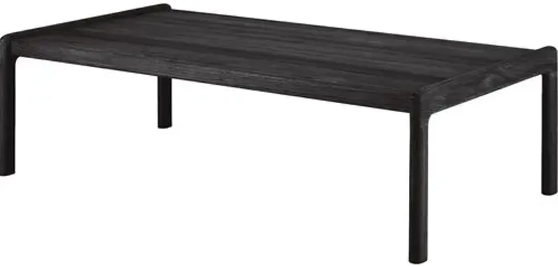 Jack Outdoor Coffee Table - Black Teak - Ethnicraft - Brown