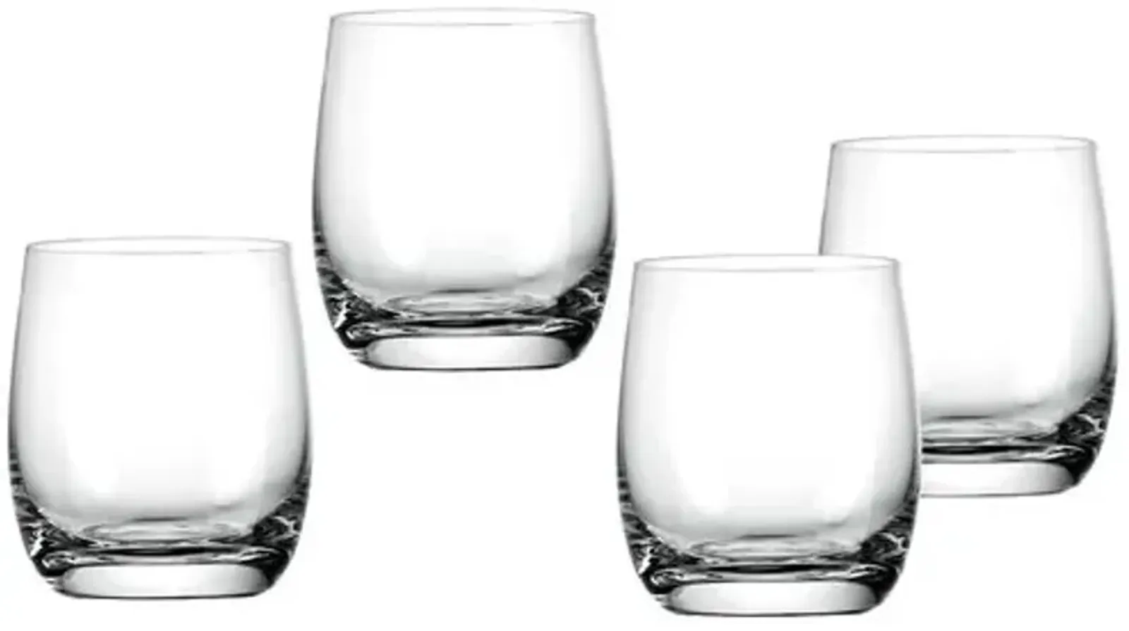 Meridian Iridescent Double Old Fashion Set - Clear