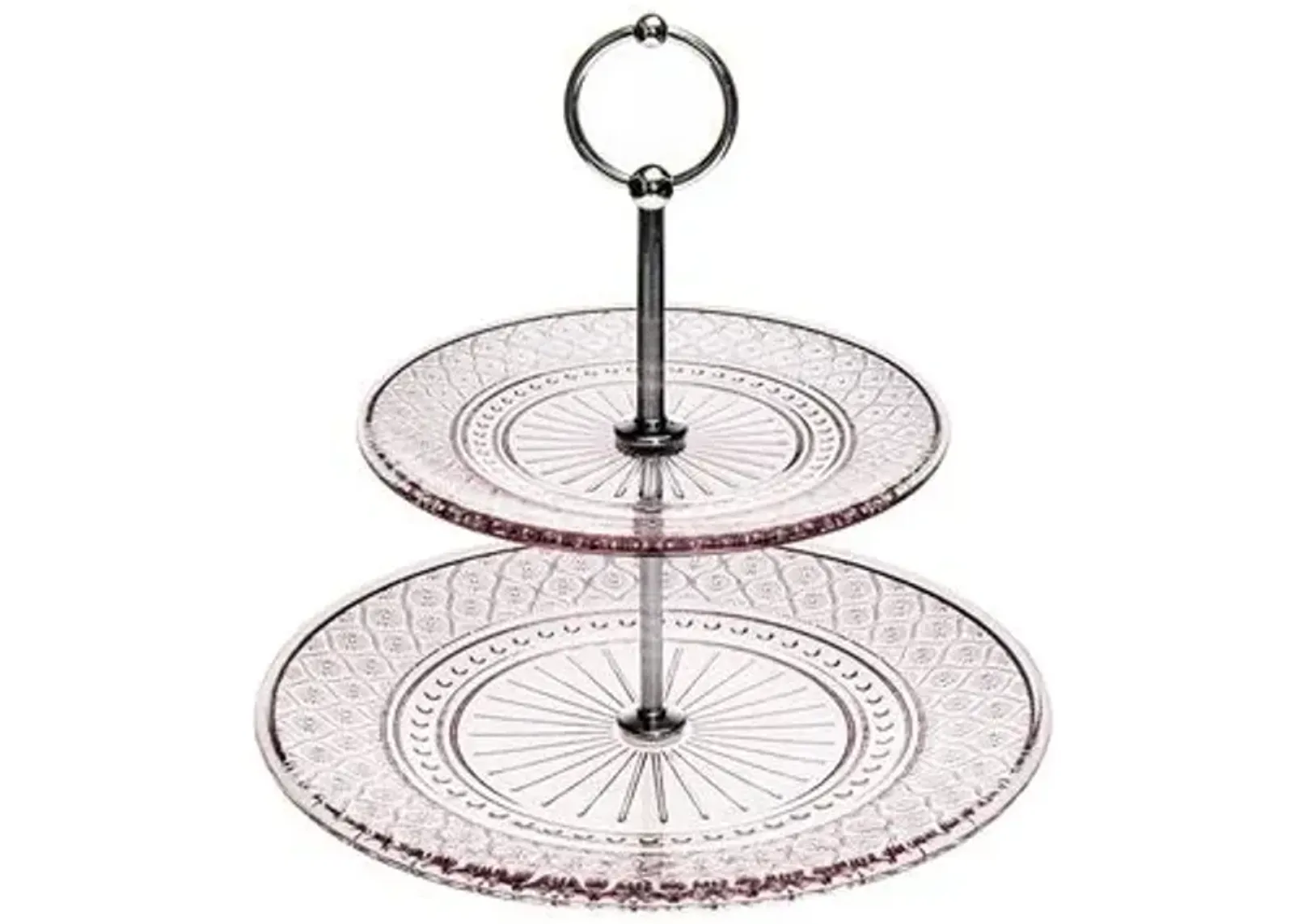 Claro Two Tiered Serving Stand - Pink