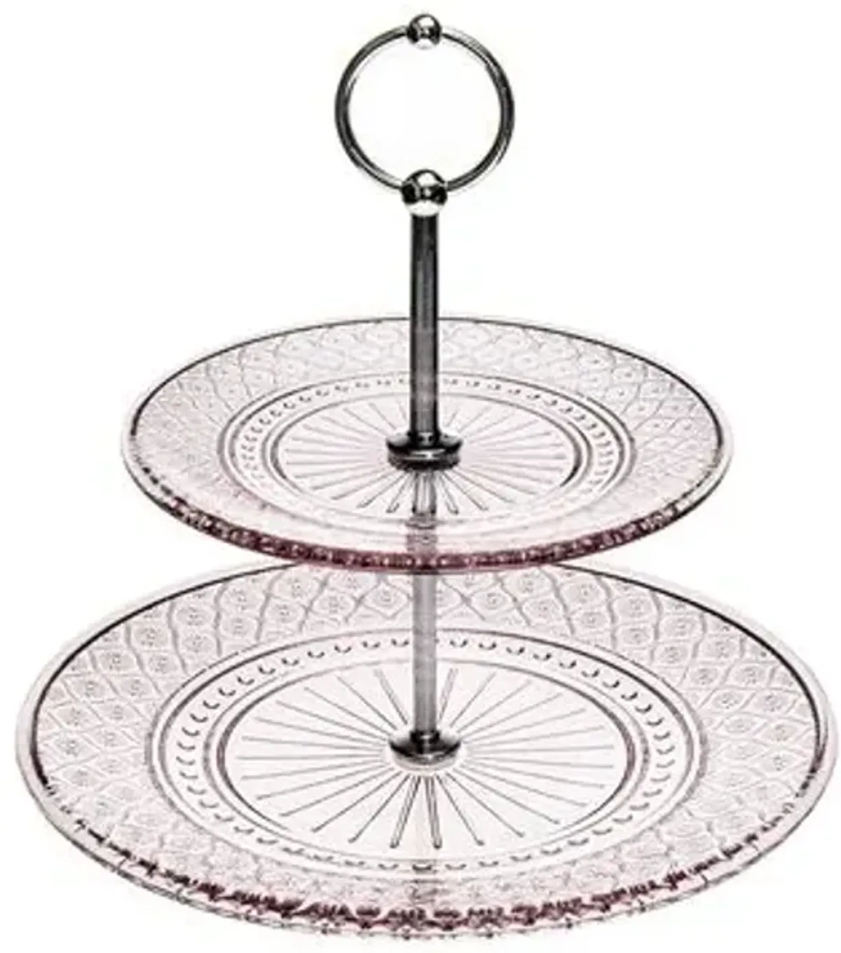 Claro Two Tiered Serving Stand - Pink