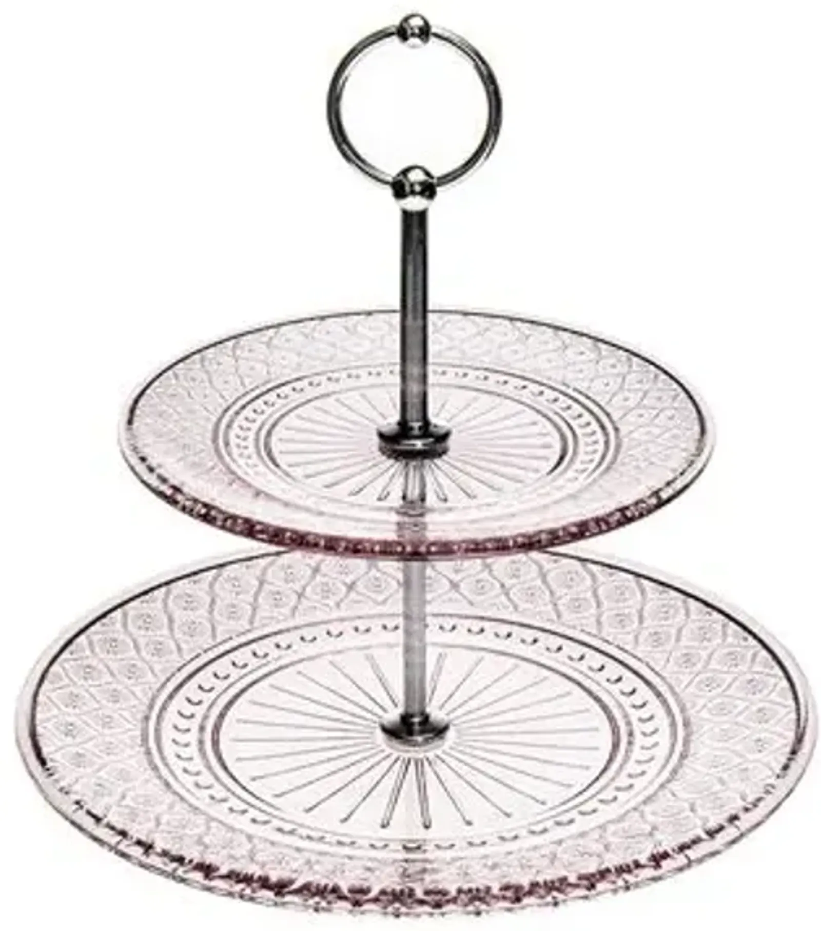 Claro Two Tiered Serving Stand - Pink