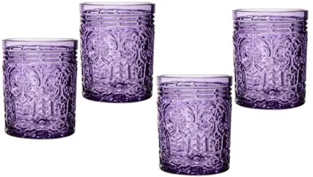 Jax Double Old Fashion Set - Purple