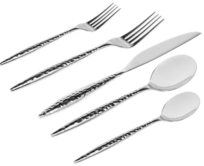 Avellino Mirrored 18/10 Stainless Steel 20 Piece Flatware Set, Service For 4