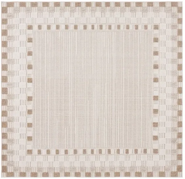 Global Border Collection Outdoor Rug, Beige/Light Beige