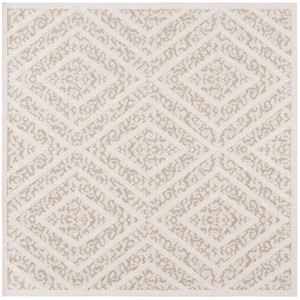 Global Diamond Collection Outdoor Rug, Light Beige/Brown