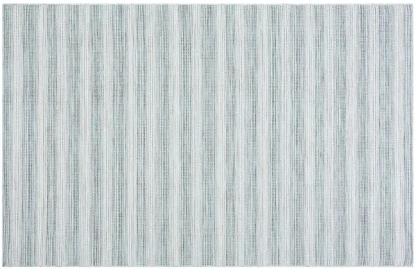 Lakeside Outdoor Rug, Aqua/Ivory