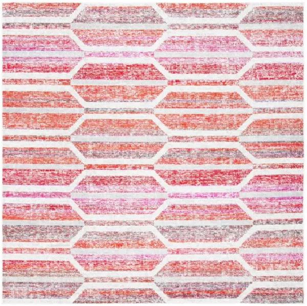 Mint Collection Outdoor Rug, Red/Ivory