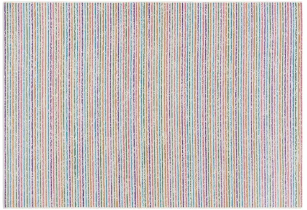 Sun Outdoor Rug, Ivory/Blue