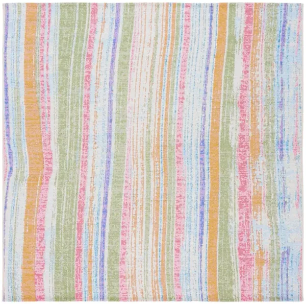 Sumner Outdoor Rug, Ivory/Green