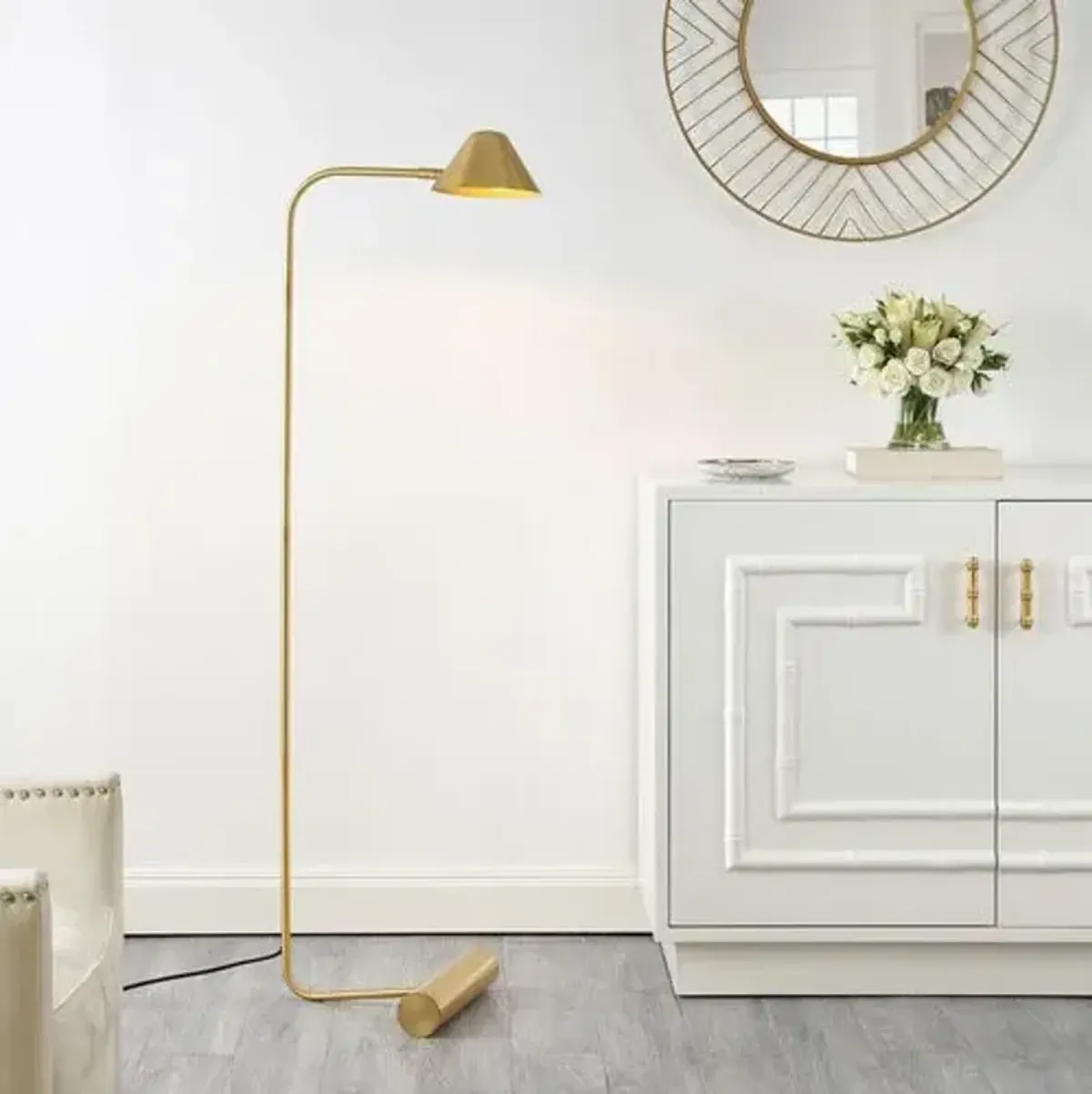 Levi Floor Lamp - Brass Gold