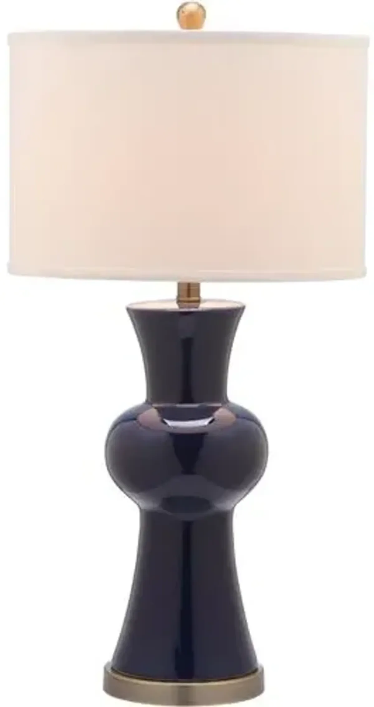 Set of 2 Nina Column Table Lamps - Navy - Blue