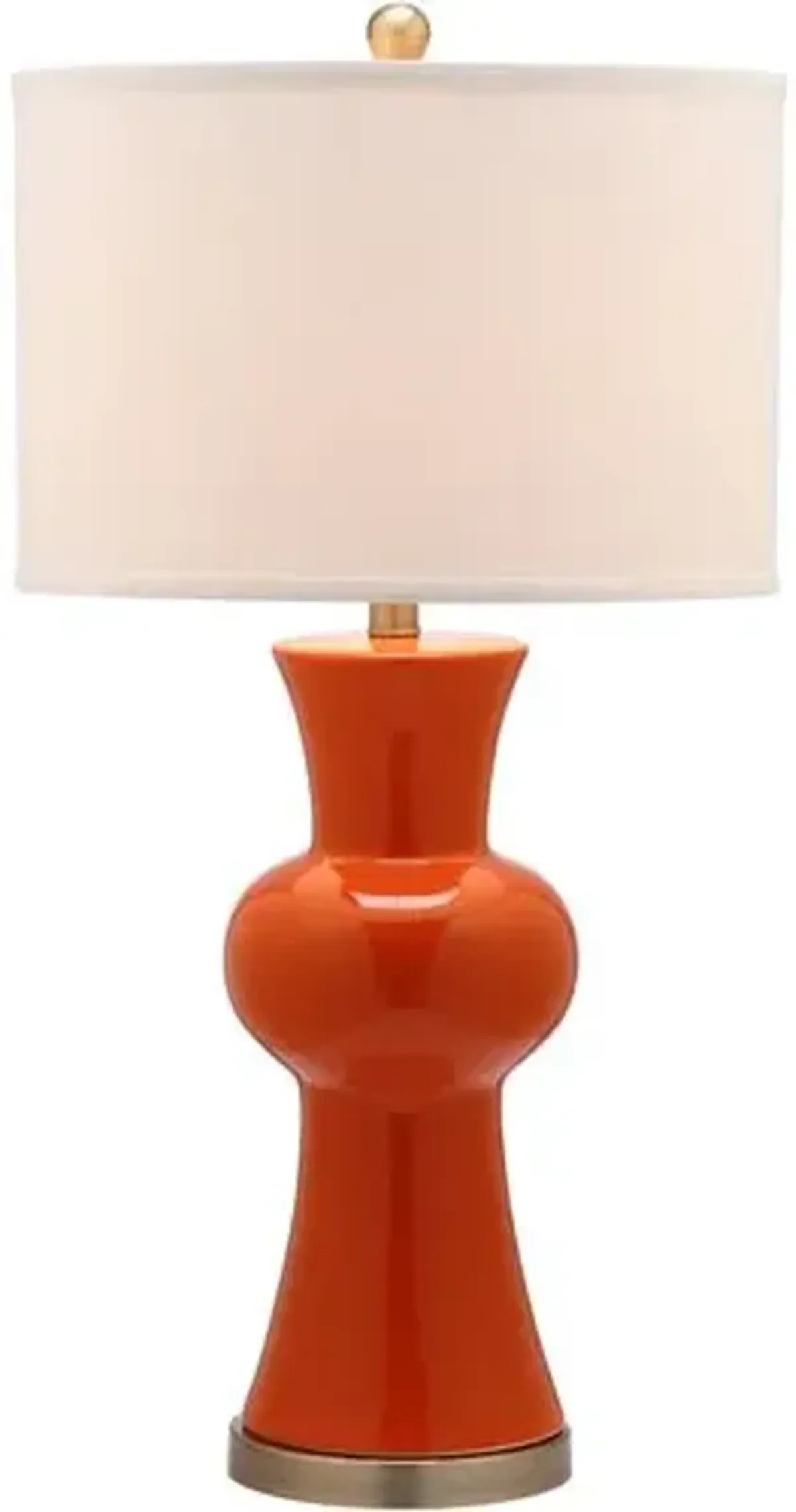 Set of 2 Nina Column Table Lamps - Orange