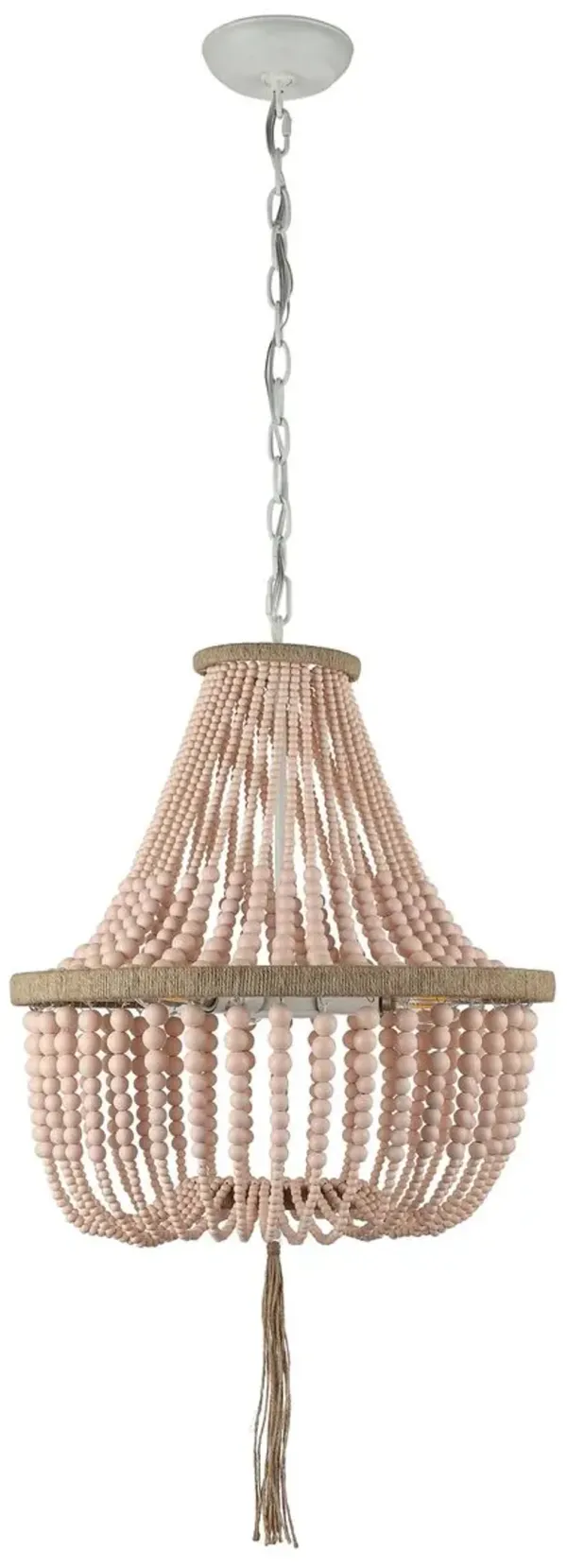 Mila Beaded Pendant - Pink