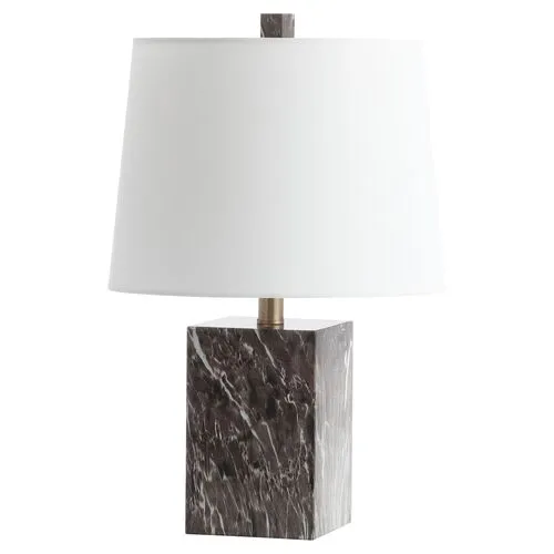 Britt Marble Table Lamp - Brown