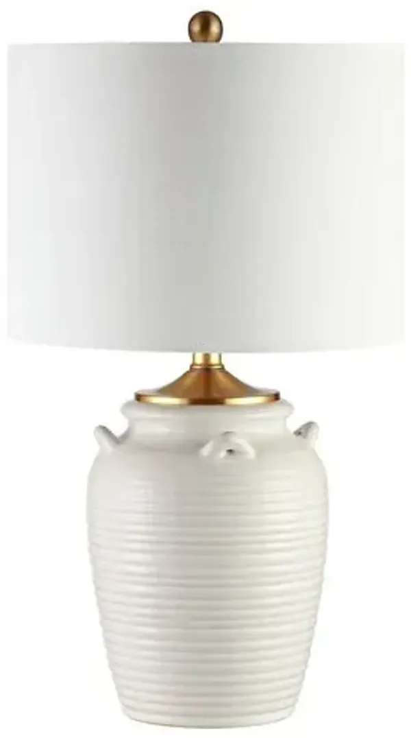 Lena Table Lamp - Ivory