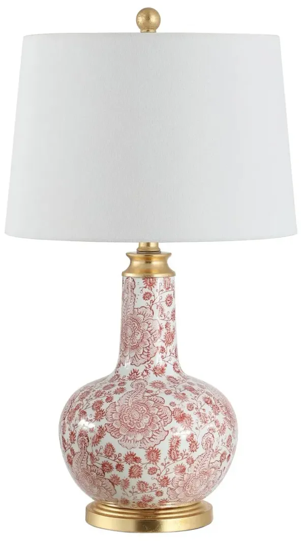 Lisa Ceramic Table Lamp - Red