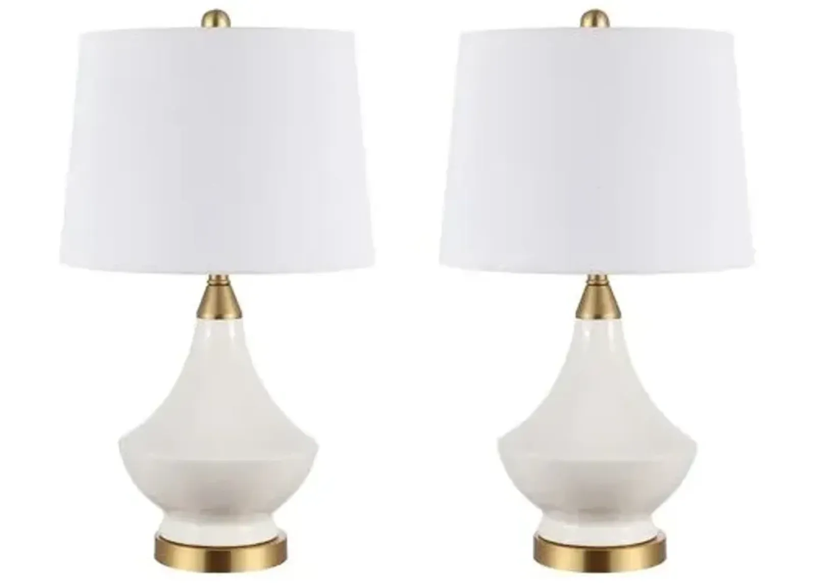 Set of 2 Marlo Table Lamps - White