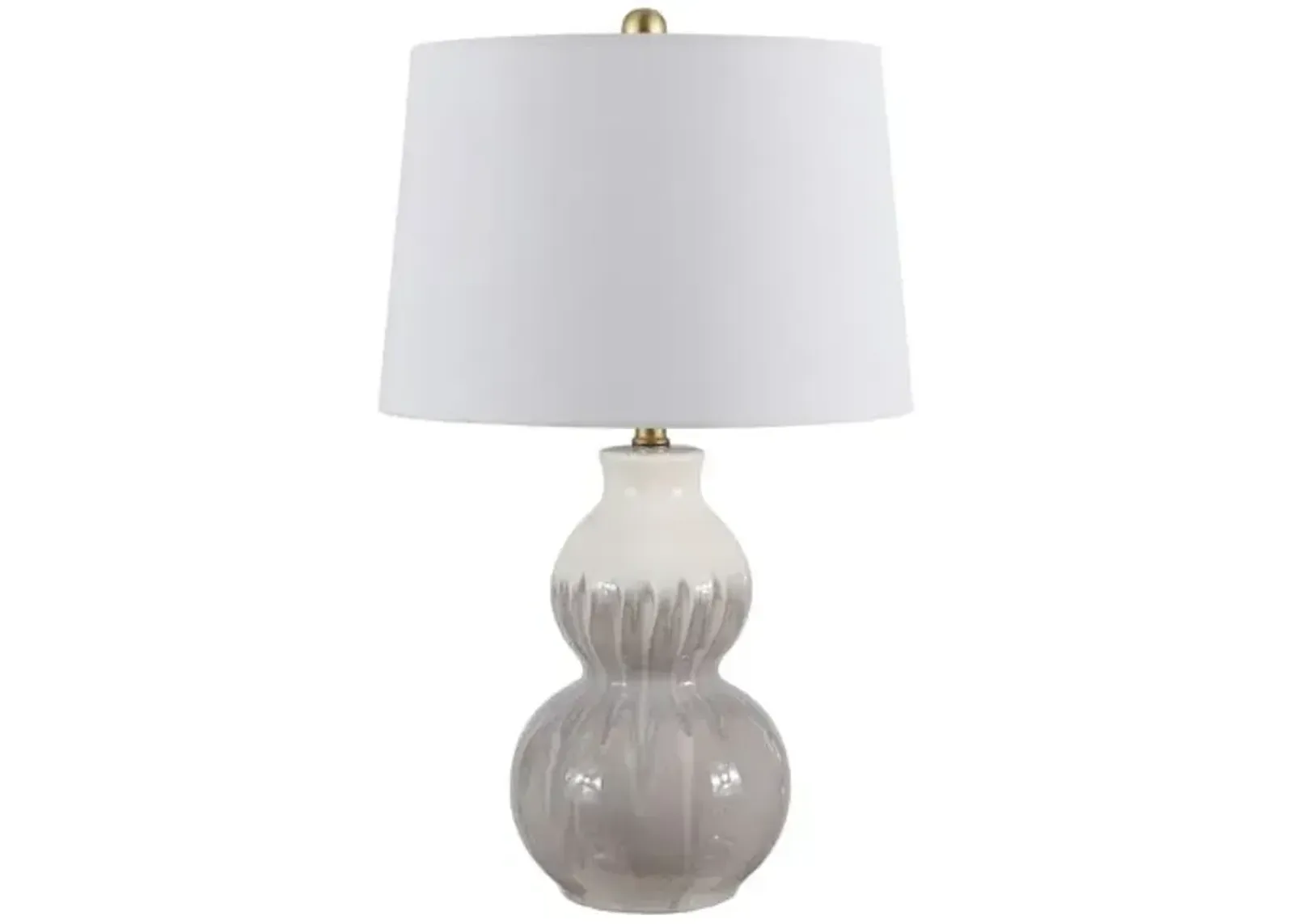 Kenzi Table Lamp - Ivory/Gray