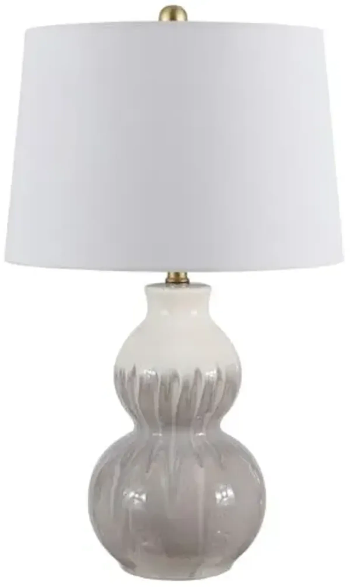 Kenzi Table Lamp - Ivory/Gray