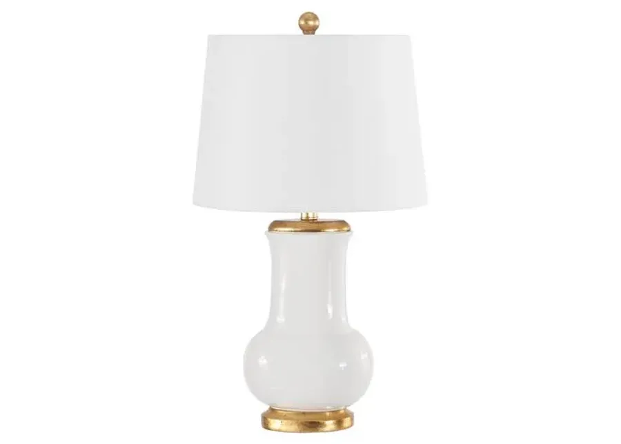 Ember Table Lamp - Ivory/Gold