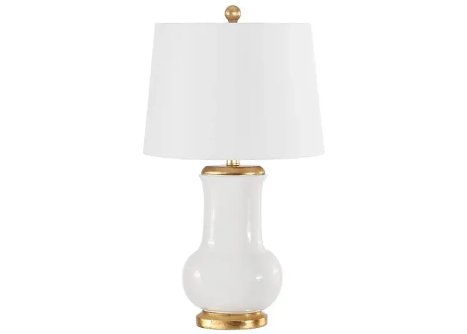 Ember Table Lamp - Ivory/Gold