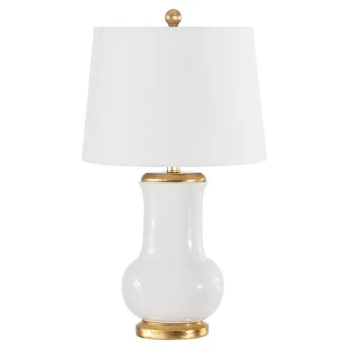 Ember Table Lamp - Ivory/Gold