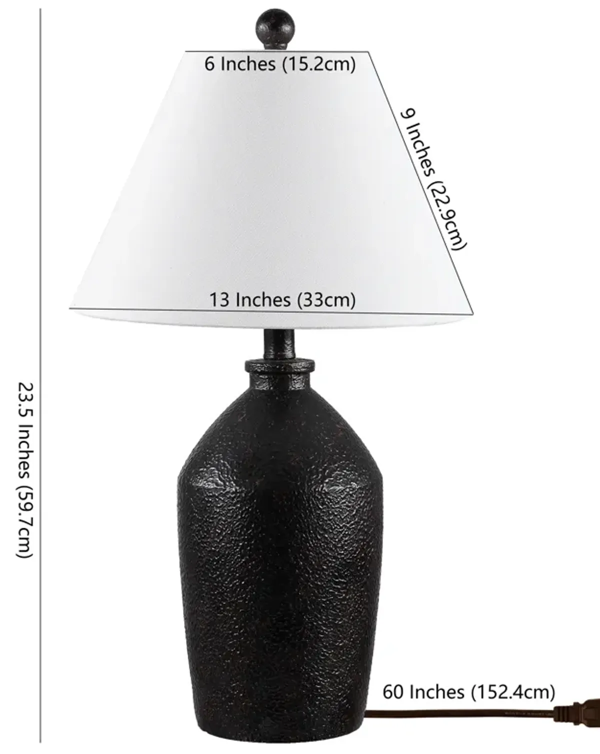 Selena Table Lamp - Dark Brown