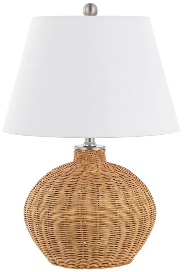 Juno Rattan Table Lamp - Natural - Brown