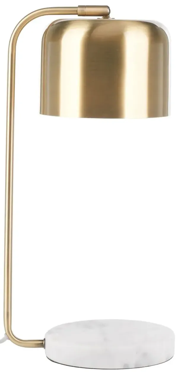 Finley Marble Table Lamp - Brass - Gold