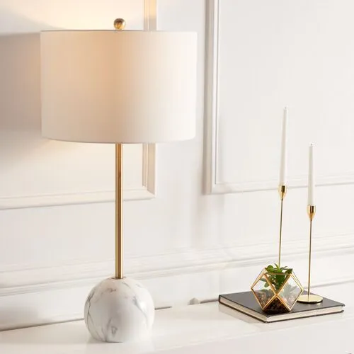 Kayden Marble Table Lamp - White