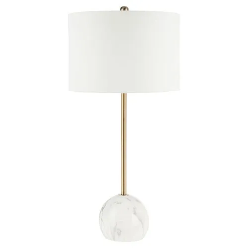 Kayden Marble Table Lamp - White