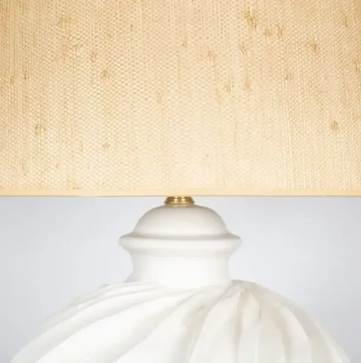 Rio Vista Couture Table Lamp - White/Seagrass - Bradburn Home