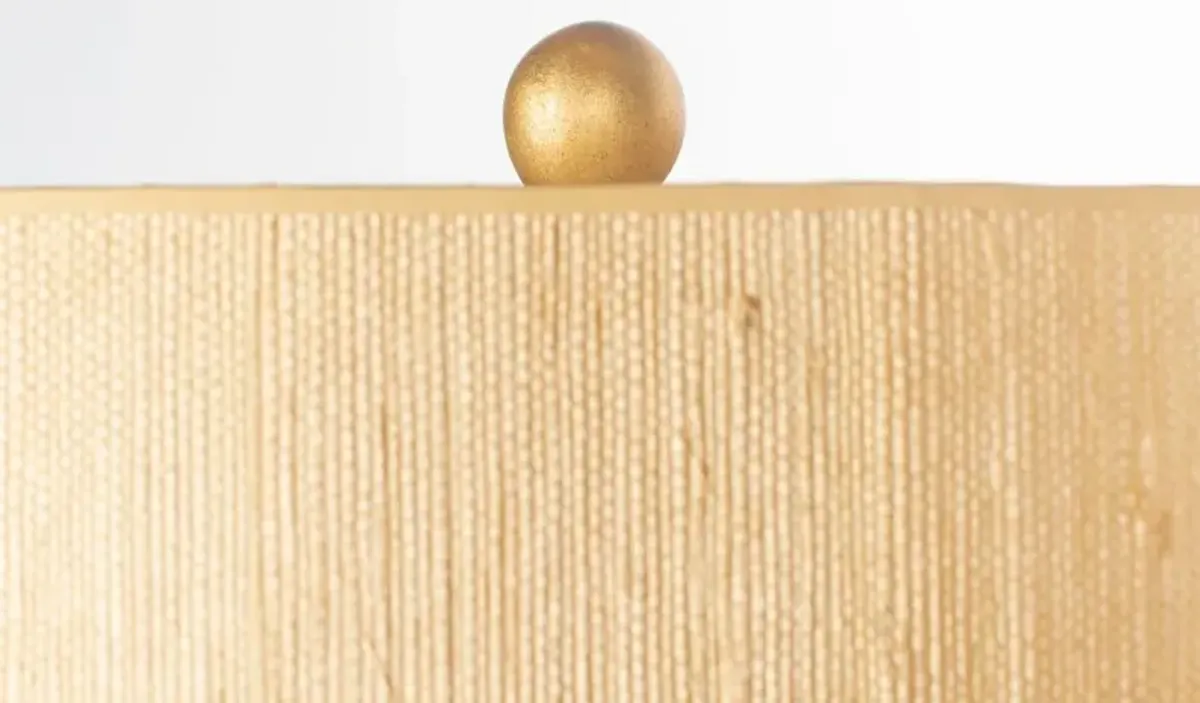 Rio Vista Couture Table Lamp - White/Seagrass - Bradburn Home