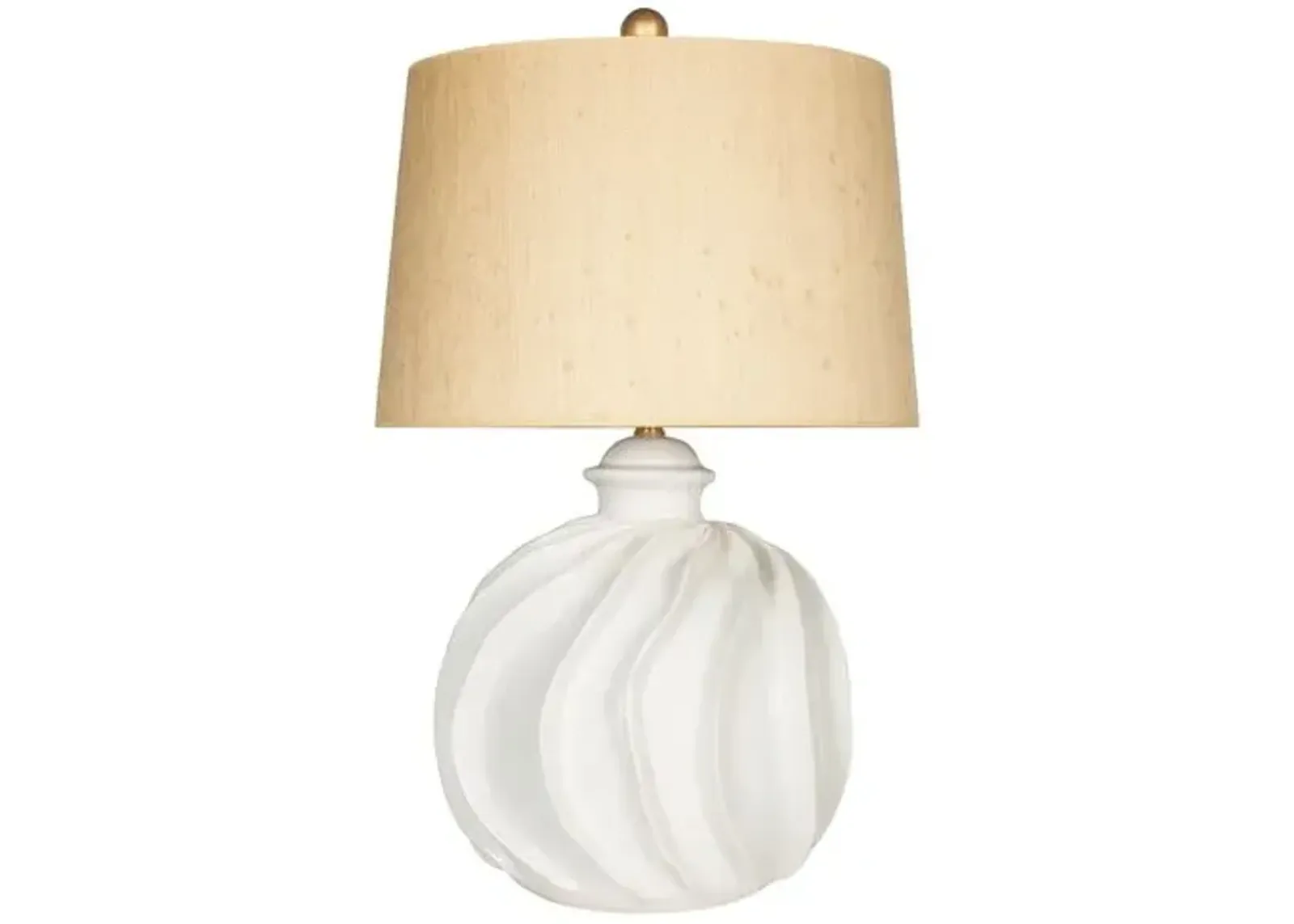 Rio Vista Couture Table Lamp - White/Seagrass - Bradburn Home