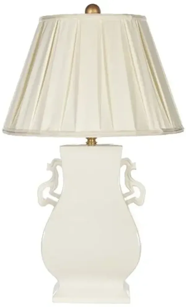 Ansley Table Lamp - White - Bradburn Home
