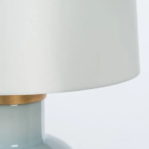 Paradiso Cove Table Lamp - Mist Blue/Gold Leaf - Bradburn Home