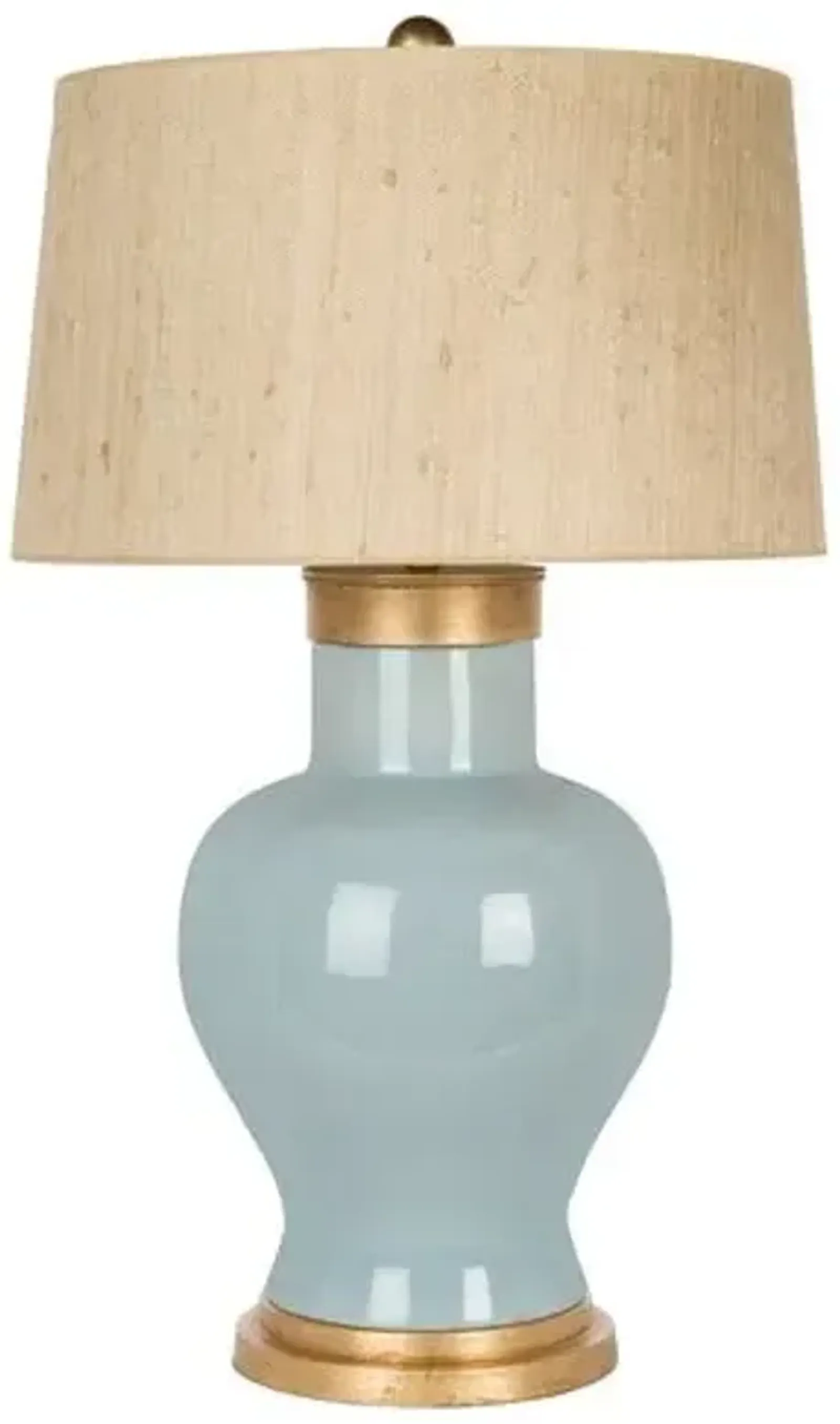 Paradiso Cove Couture Table Lamp - Mist Blue/Gold Leaf - Bradburn Home