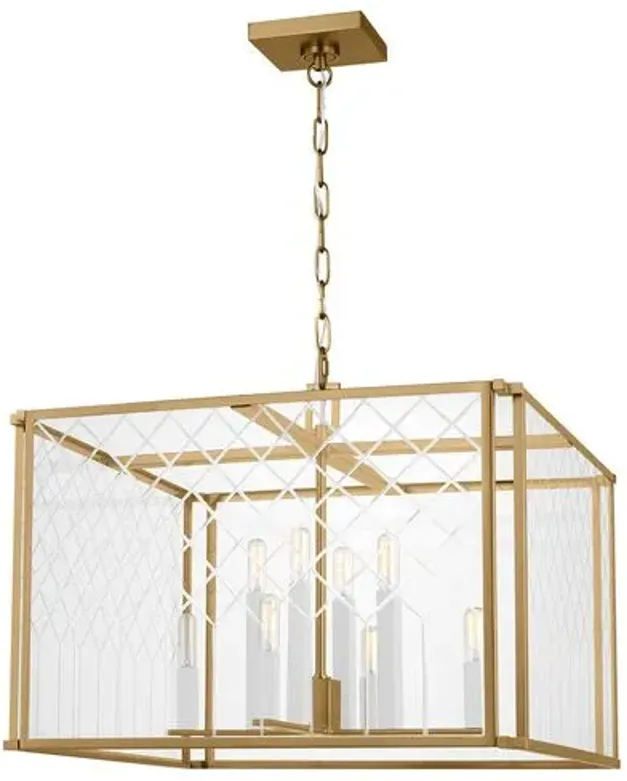 Visual Comfort - Erro Large Lantern - Burnished Brass - Gold