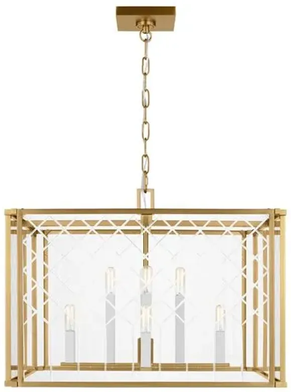 Visual Comfort - Erro Large Lantern - Burnished Brass - Gold