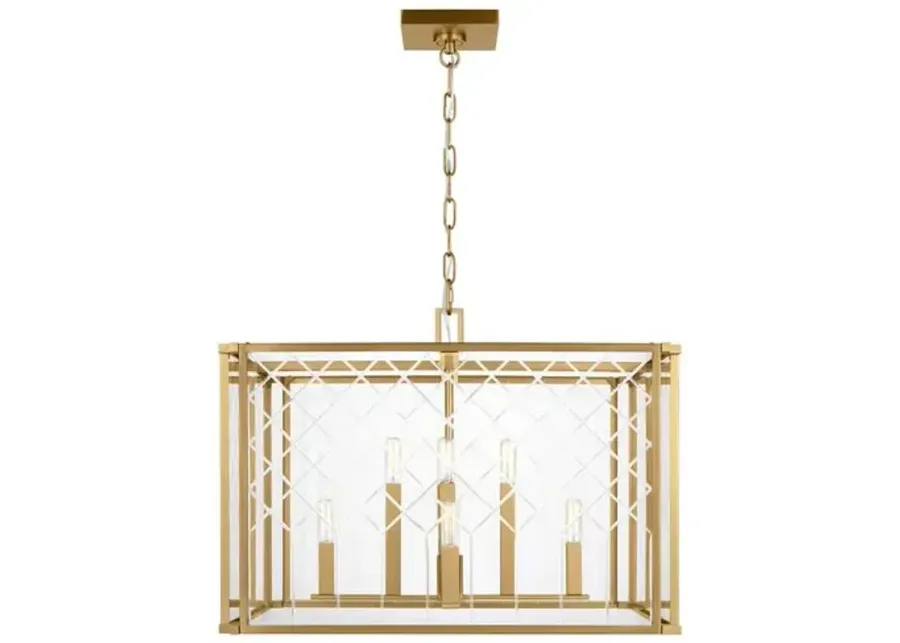 Visual Comfort - Erro Large Lantern - Burnished Brass - Gold