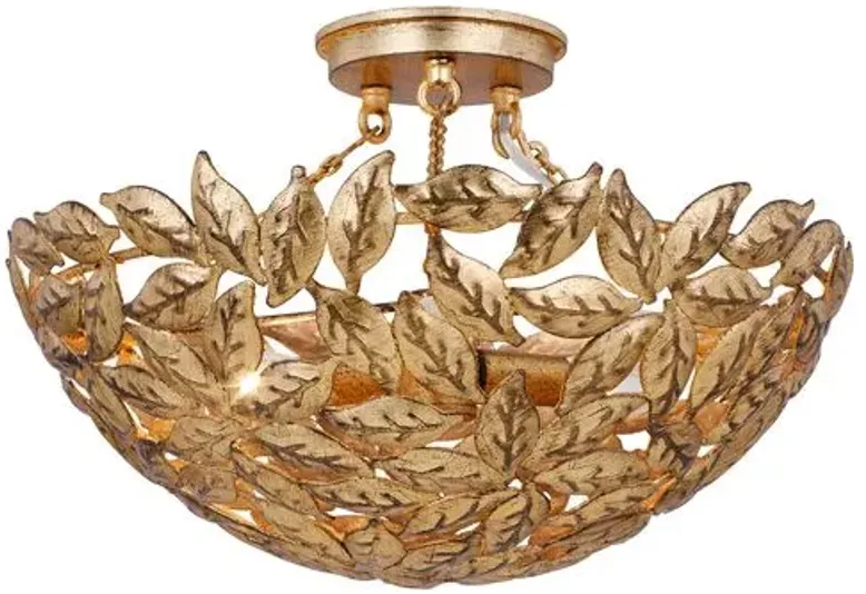 Visual Comfort - Kelan Semi Flush Mount - Gold