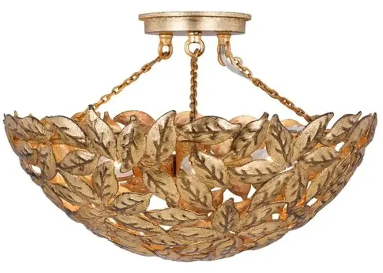 Visual Comfort - Kelan Semi Flush Mount - Gold