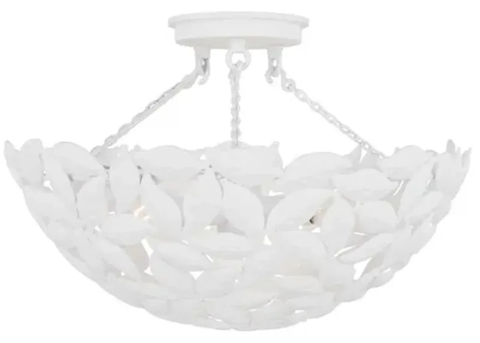 Visual Comfort - Kelan Semi Flush Mount - White