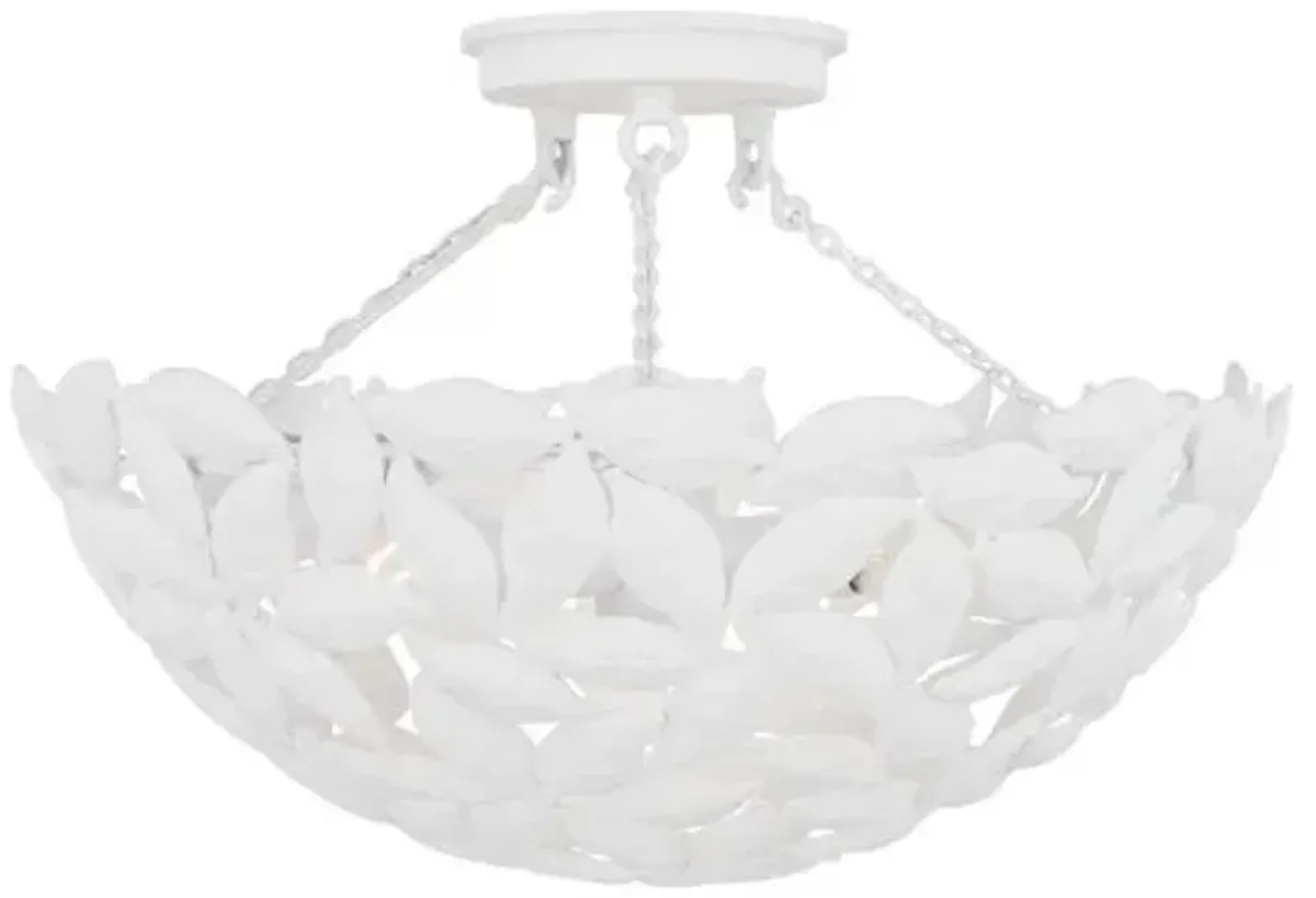 Visual Comfort - Kelan Semi Flush Mount - White