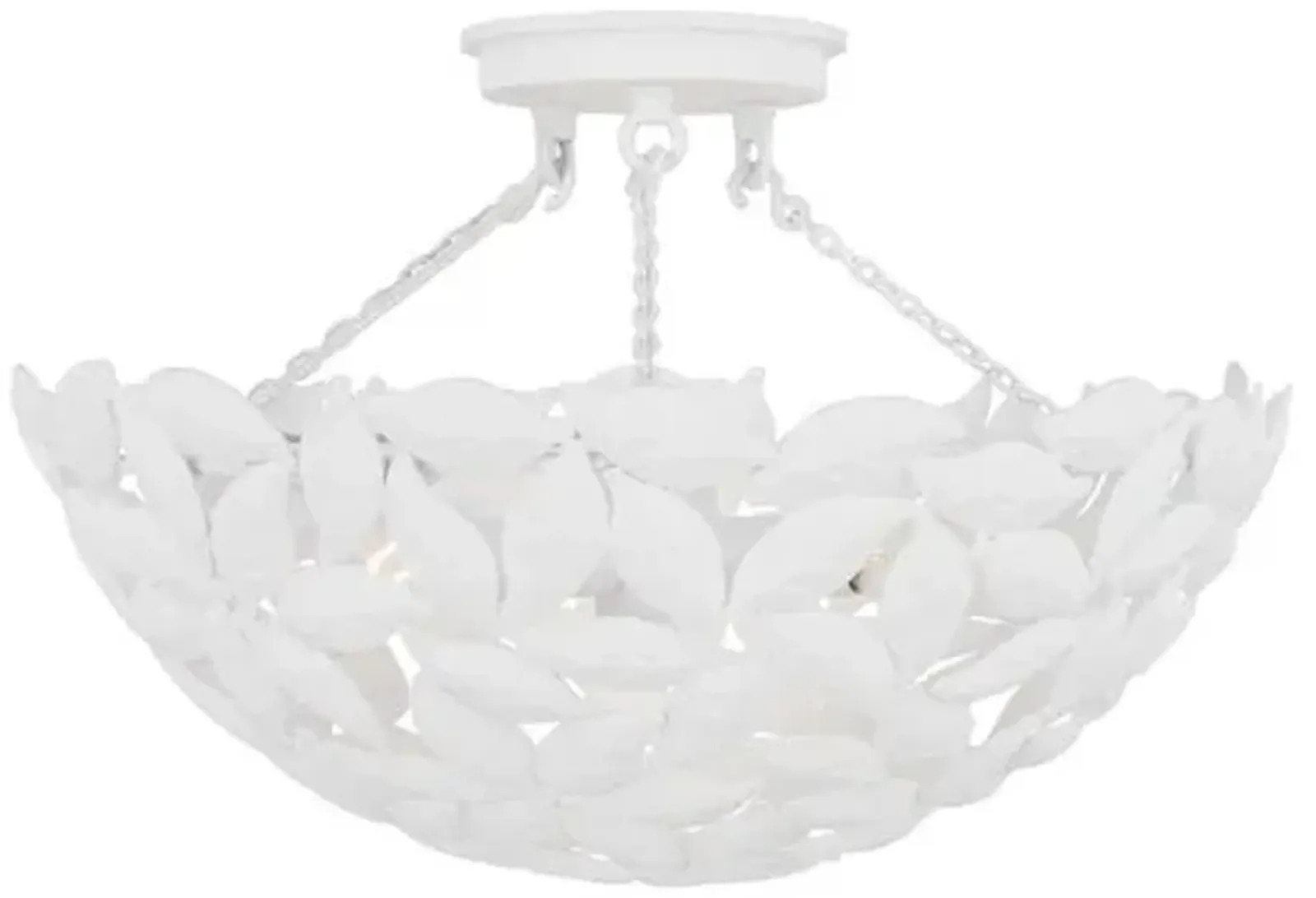 Visual Comfort - Kelan Semi Flush Mount - White