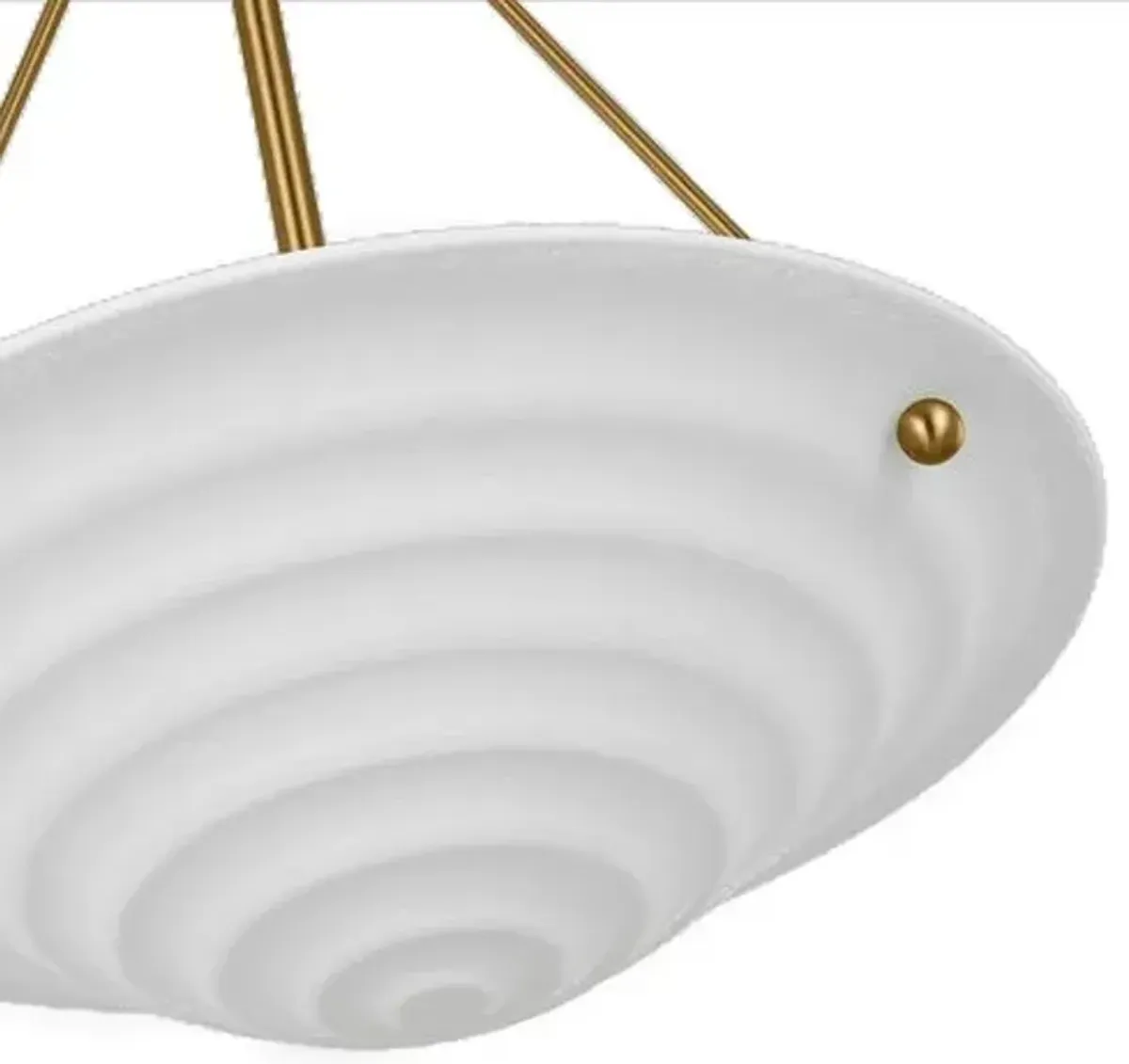 Visual Comfort - Dosinia Medium Pendant - Textured White