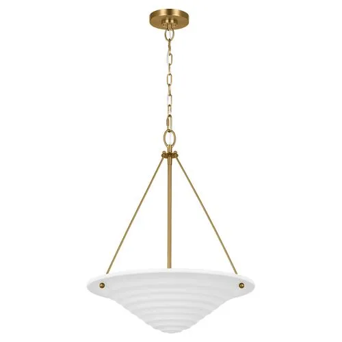 Visual Comfort - Dosinia Large Pendant - Textured White