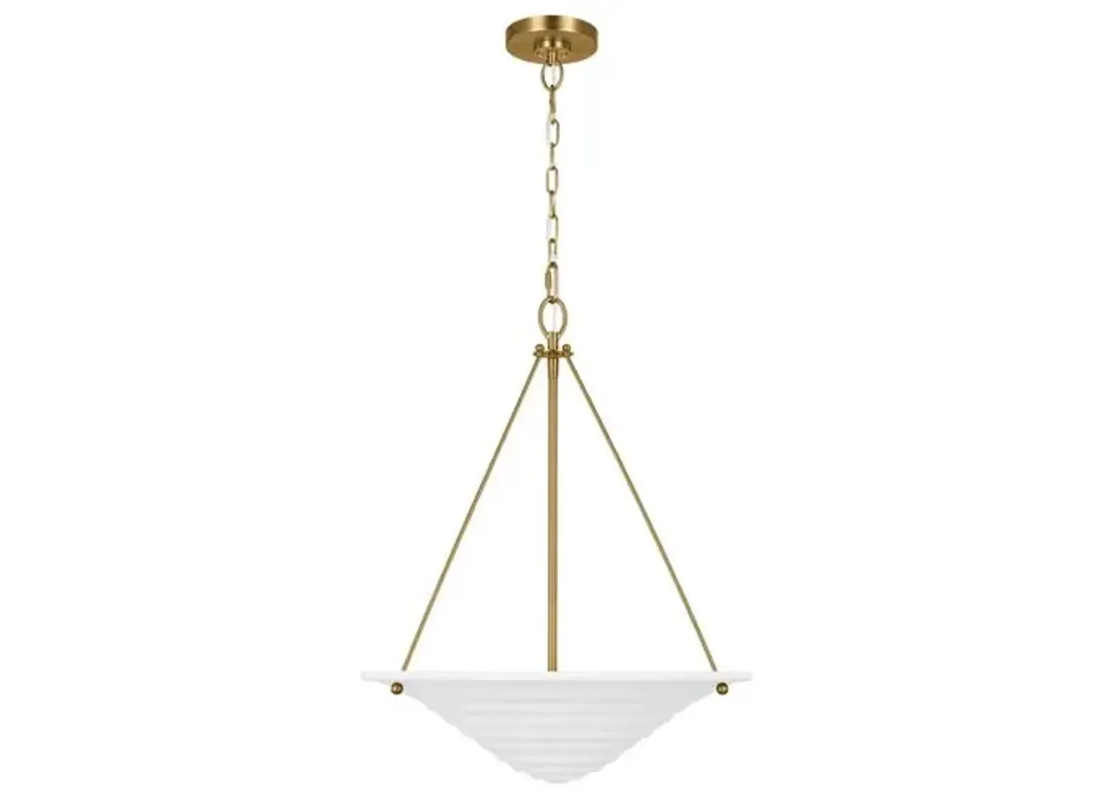 Visual Comfort - Dosinia Large Pendant - Textured White