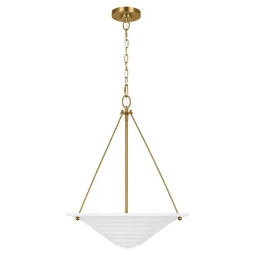 Visual Comfort - Dosinia Large Pendant - Textured White