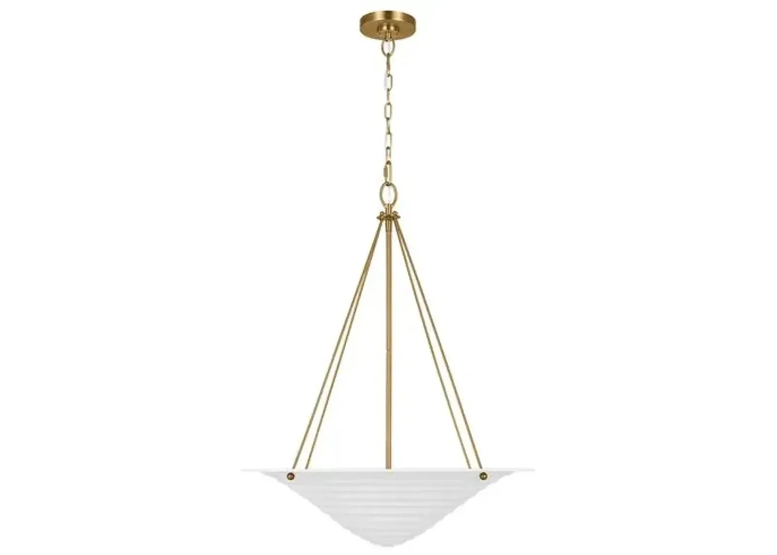 Visual Comfort - Dosinia Extra Large Pendant - Textured White